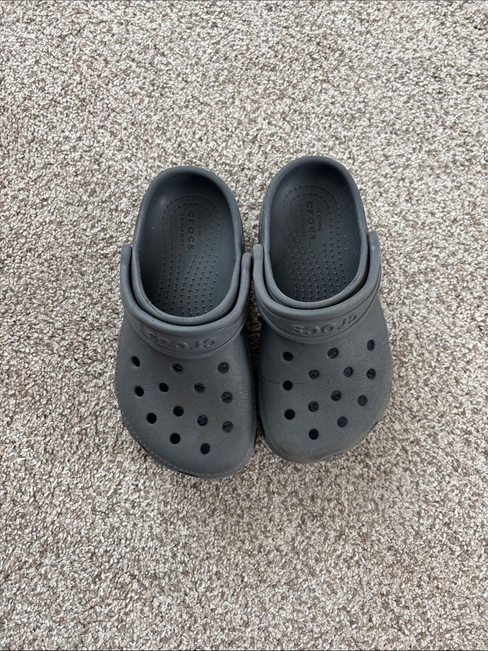 CROCS Kids Classic Clogs - Charcoal Gray